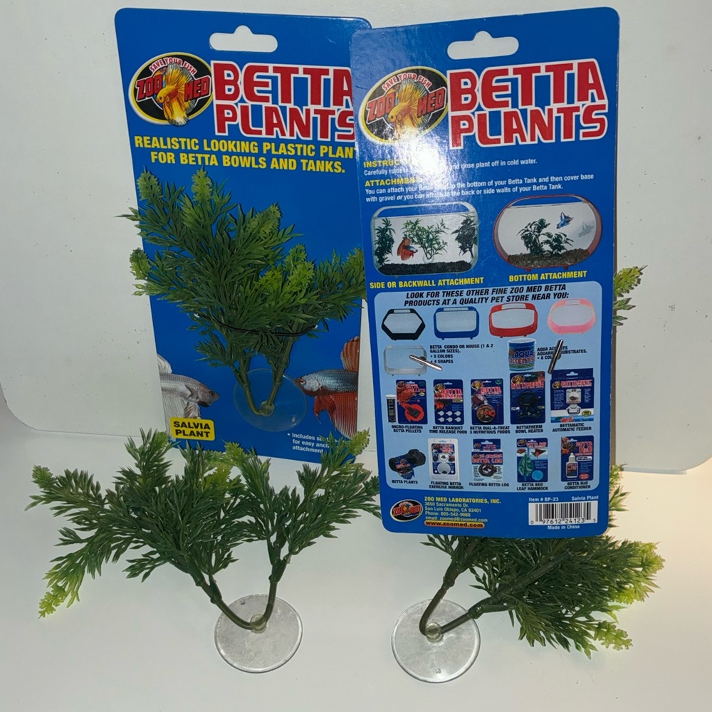 (4) Zoo Med Betta Plants - Salvia Plant